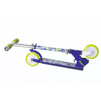 MUUWMI KiddyScooter Racing 3-pyöräinen potkulauta, sininen