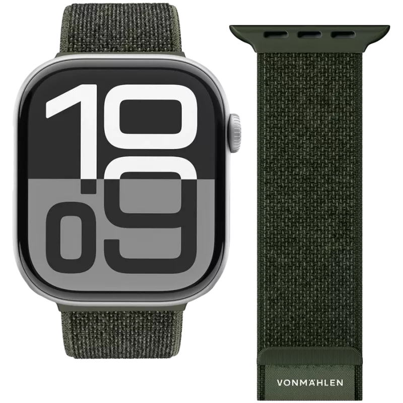 VONMÄHLEN Fitness Loop 2 40, 41, 42mm yksi koko, oliivi