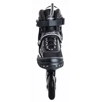 MUUWMI AU 442 inline-luistimet, koko EU 42, musta/valkoinen, ABEC 7 kuulalaakerit, 80mm rullat, alumiinirunko