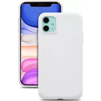 CYOO Premium nestemäinen silikonikotelo Apple iPhone 12 mini – valkoinen CY121873