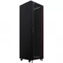 IT-BUDGET 19 inch palvelinkehikko SRK - 42U - 600x1000 mm - lasi-/teräsovi - Flatpack - musta 90ITB19SRK42610GSN
