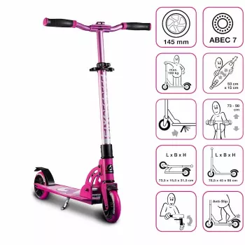 MUUWMI Six Degrees alumiinipotkulauta 145 mm pinkki