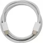 PowerRay USB-C - USB-C -datakaapeli ja latauskaapeli, 60W PD, nailonpunos, 1m, valkoinen, Bulk 4260357351156