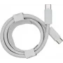 PowerRay USB-C - USB-C 240W nailonpunottu kaapeli, 2m, valkoinen, Bulk 4260357351163
