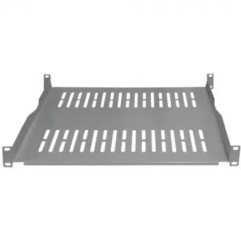 IT-BUDGET 19 tuuman rack-hylly / laitetaso - 80 kg kantavuus - 350 mm syvyys - syvyyssäädettävä asennus - vaaleanharmaa (90ITB19FBX350G)