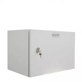 IT-BUDGET 19 tuuman seinäkotelo verkkokaappi Easy - massiivinen teräsovi - 6U - L 600 x S 400 mm - teräslevy - vaaleanharmaa (90RR19CWV664MG)