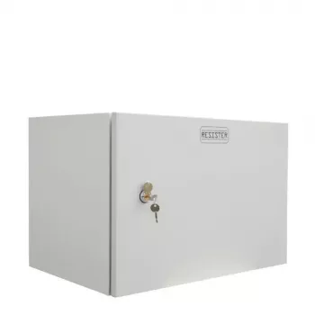 IT-BUDGET 19 tuuman seinäkotelo verkkokaappi Easy - massiivinen teräsovi - 6U - L 600 x S 400 mm - teräslevy - vaaleanharmaa (90RR19CWV664MG)