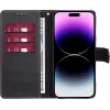 CYOO Premium BookCase Wallet -kotelo Apple iPhone 14 Pro Max -puhelimelle – musta CY122794