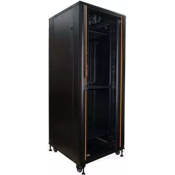 IT-BUDGET 19 tuuman palvelinrack SRK 42U 800x1000 mm lasi-/teräsovi musta esikoottu