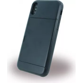 CYOO Slid Style -korttitasku, kova kotelo Apple iPhone X:lle – musta