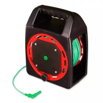 HT Instruments TL-50MKT 50 m maadoitusmittausjohdon jatko kaapelikelalla, vihreä 2009690