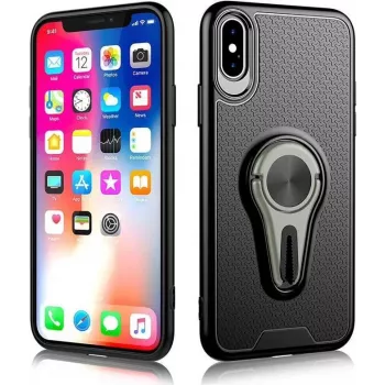 CYOO 360° kääntyvä ilmastointipidikekotelo iPhone Xs Max – harmaa CY121003