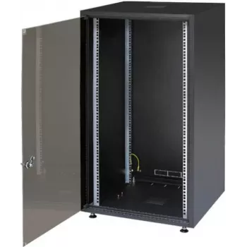 IT-BUDGET 19 tuuman palvelinkaappi SJB - 15U - 600x800 mm - lasiovi - takaseinä - musta (W-SJB6080-15S-161)