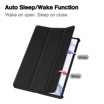 MRDISC Flip Cover Samsung Galaxy Tab S9 5G -suojakotelo – musta TPU (MG-FlipSGTABS95GSW)