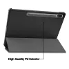 MRDISC Flip Cover Samsung Galaxy Tab S9 5G -suojakotelo – musta TPU (MG-FlipSGTABS95GSW)