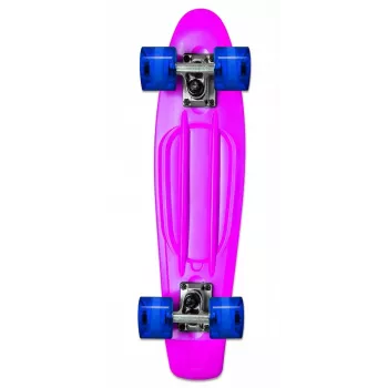 NORULES No Rules AU 349 Mini-Cruiser-rullalauta hehkuvilla pyörillä, pinkki