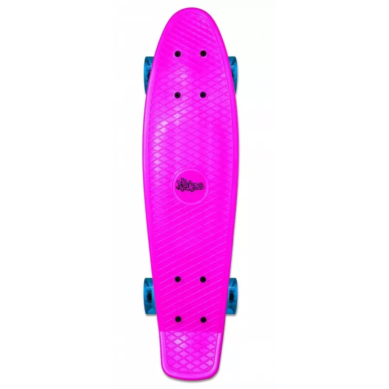 NORULES No Rules AU 349 Mini-Cruiser-rullalauta hehkuvilla pyörillä, pinkki