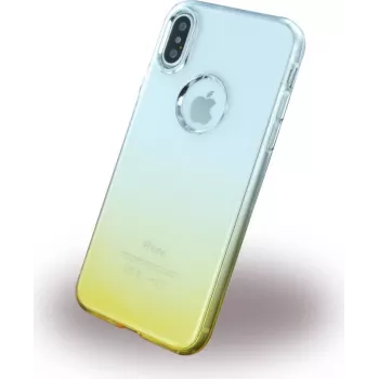 CYOO Ruber pehmeä silikonikotelo Apple iPhone X -puhelimelle – kulta