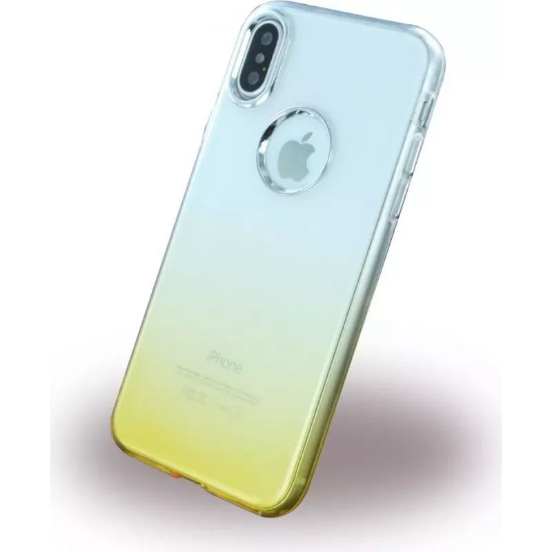 CYOO Ruber pehmeä silikonikotelo Apple iPhone X -puhelimelle – kulta