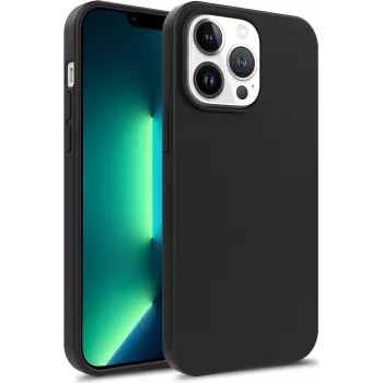 CYOO Premium Liquid Silicone -kotelo Apple iPhone 14 Pro Max -puhelimelle - musta CY122778