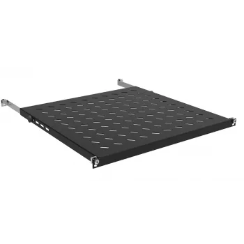 IT-BUDGET 19 tuuman laitetaso 0,5U korkeus 350 mm syvyys 80 kg kantavuus musta 12WZ82648002350161