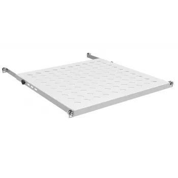 IT-BUDGET 19 tuuman kiinteä hylly palvelinkaapeille, 0,5U, 950 mm syvyys, 80 kg kantavuus, vaaleanharmaa 12WZ82648008011