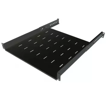 IT-BUDGET 19 tuuman räkkihylly / laitetaso - kantavuus 40 kg - syvyys 550 mm - syvyyssäädettävä asennus - musta (90ITB19FB550S)