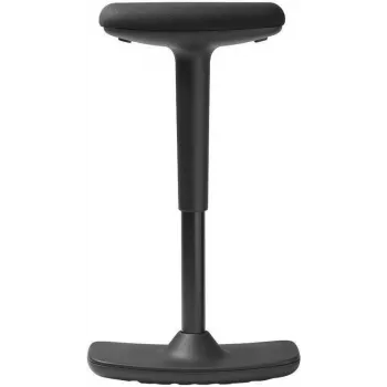 TRENDOFFICE BY DAUPHIN to-swift kääntyvä jakkara musta (kangasistuin, kiillotettu alumiinirunko, 420-550 mm korkeussäätö) 9299KGSFWKGSS73GSR10UGS165033
