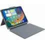B2Bworkplace Smart Rugged näppäimistökotelo Smart Connector -liitännällä iPad 11 (2025) & 10.9 (2022), harmaa/läpinäkyvä, QWERTZ