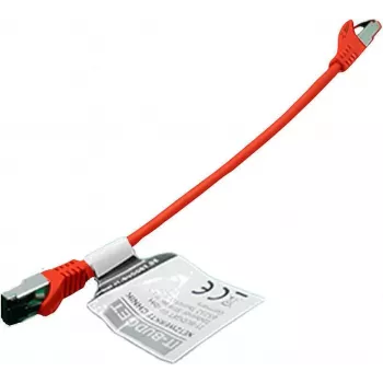 IT-BUDGET Full Copper Premium verkkokaapeli - Flex AWG 26 - Cat.8.1 - 2000 MHz - halogeeniton - PoE+ - 40 Gbit - punainen - 0,5 m 90ITBFLEX81PK050R