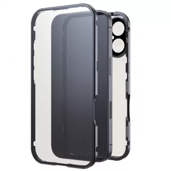 Black Rock Cover 360° lasi Apple iPhone 16, musta 00228084