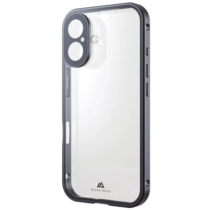 Black Rock Cover 360° lasi Apple iPhone 16, musta 00228084