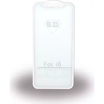 CYOO Premium Apple iPhone X 5D näytönsuojakalvo karkaistusta lasista - valkoinen