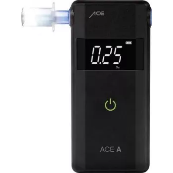 ACE OF SWEDEN ACE A alkometri musta 0,00–4,00 ‰ hälytys, näyttö, lähtölaskentatoiminto 107059