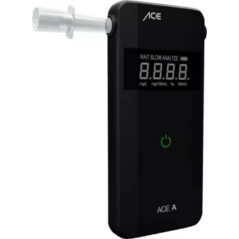 ACE OF SWEDEN ACE A alkometri musta 0,00–4,00 ‰ hälytys, näyttö, lähtölaskentatoiminto 107059