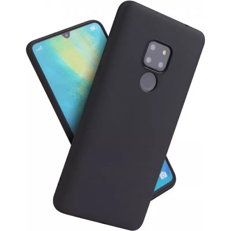 CYOO Premium nestemäinen silikonikotelo Huawei Mate 20 - musta