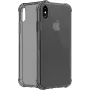 CYOO Four Corners silikonikotelo Apple iPhone XS Max - läpinäkyvä/musta