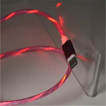 CYOO Flow Light USB-C-kaapeli 1m pinkki LED-flow-efektillä CY120984