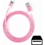 CYOO Flow Light Micro-USB-latauskaapeli 1m pinkki virtaavalla valotehosteella CY121350