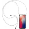CYOO kaulaketjullinen kotelo kantohihnalla iPhone 12/12 Pro 6,1 inch – valkoinen silikoni CY122106
