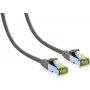 IT-BUDGET Cat.6A S/FTP patch-kaapeli, täyslanka-kupari, 2 m, harmaa, 10Gbit, PoE+, LSZH 90ITB6A7PK2G