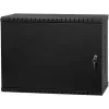 IT-BUDGET 19 inch seinäjakokaappi, 3U, syvyyssäädettävä pystysuora asennus, 180 mm syvä, max. asennussyvyys 300 mm, musta 90ITBWV19VTV3S