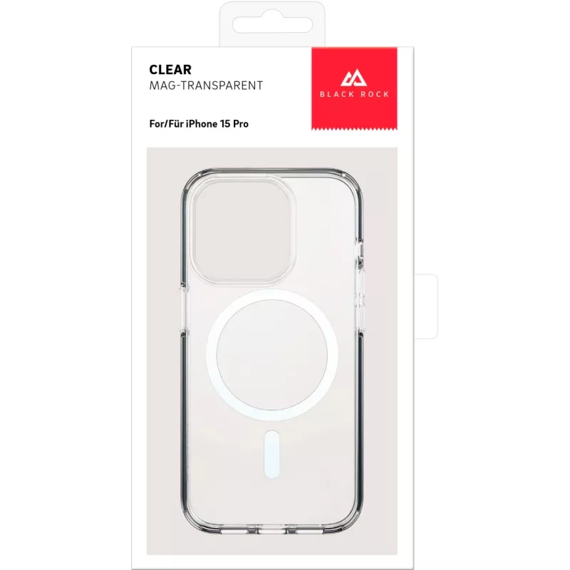Black Rock Cover Mag Clear kotelo Apple iPhone 15 Pro, läpinäkyvä (00221270)