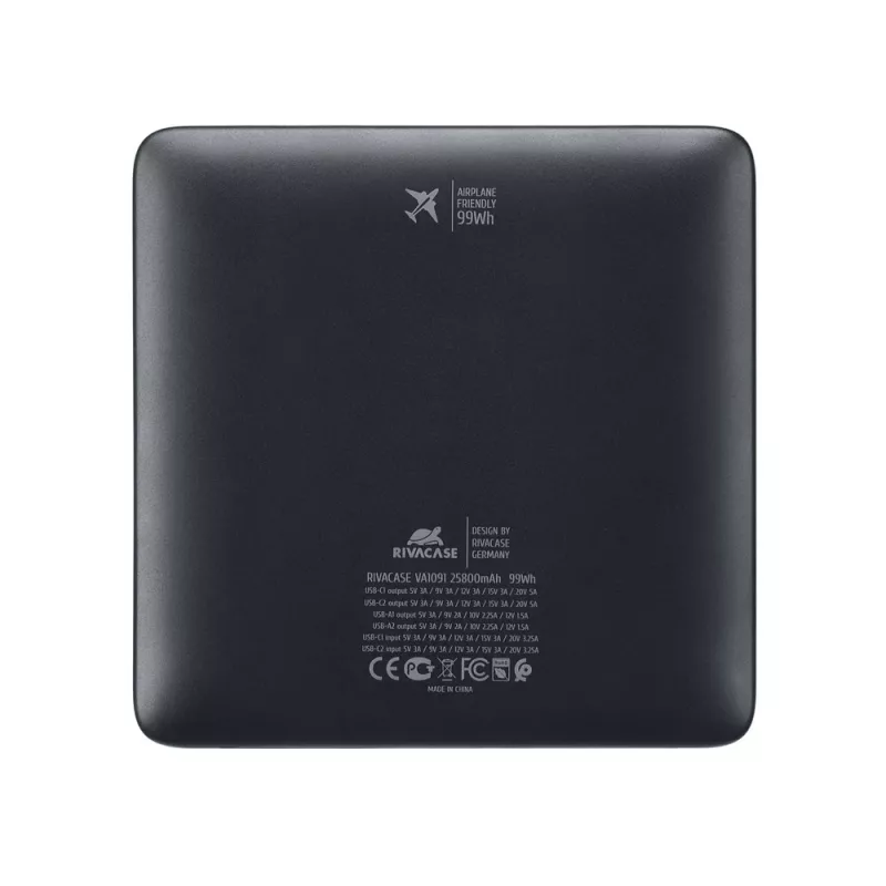 Rivacase VA1091 varavirtalähde 25800 mAh 100W musta