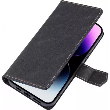 CYOO Premium BookCase Wallet kuori iPhone 14 Pro, musta CY122793