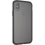 CYOO Dot Back silikonikuori Apple iPhone XS Max - läpinäkyvä/musta