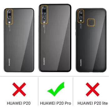 CYOO Premium nestemäinen silikonikuori Huawei P20 Pro – musta