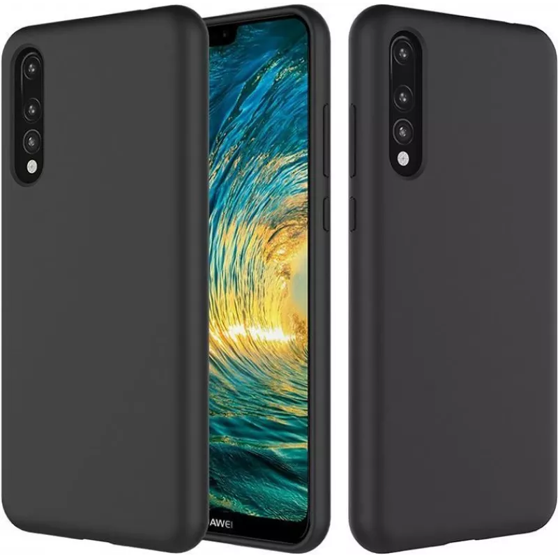 CYOO Premium nestemäinen silikonikuori Huawei P20 Pro – musta