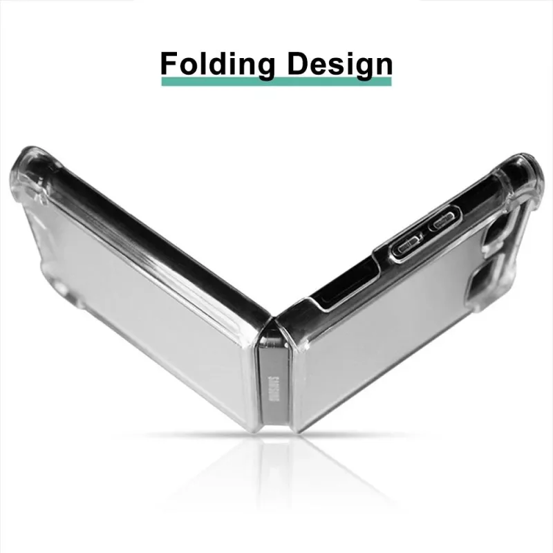 CYOO TPU silikonikuori Samsung Galaxy Z Flip - läpinäkyvä (CY122089)