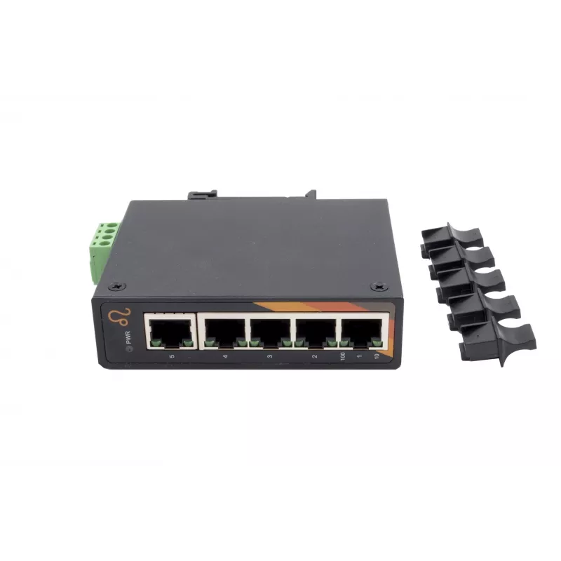 EXSYS EX-6220 5-porttinen Gigabit Ethernet -kytkin, hallitsematon, 10/100/1000 Mbps, metallikotelo